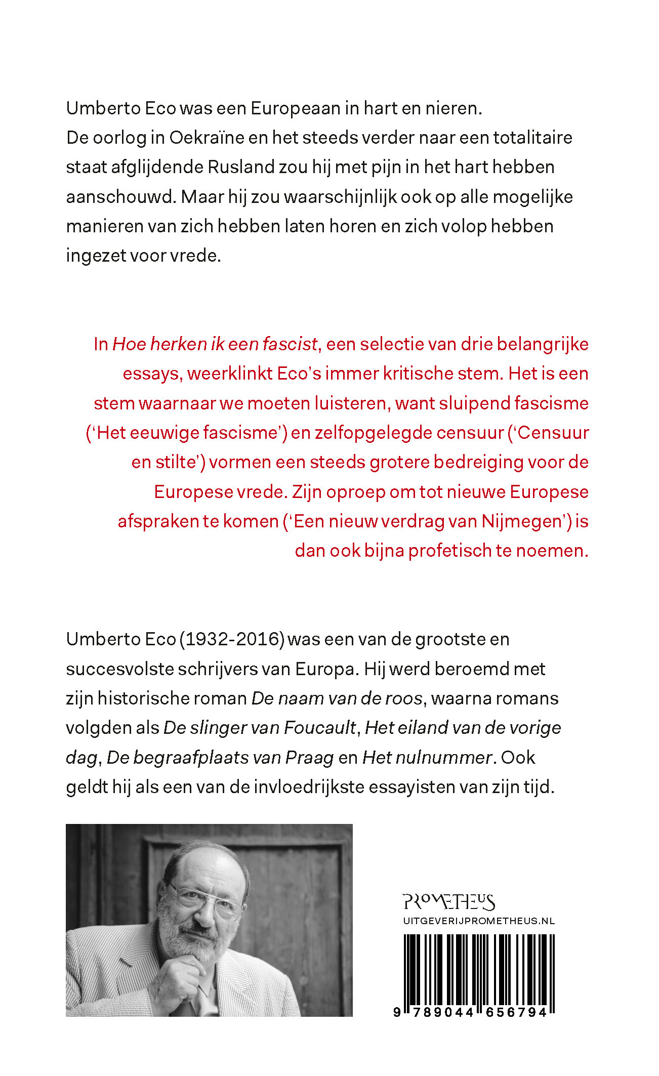 Hoe herken ik een fascist? achterkant