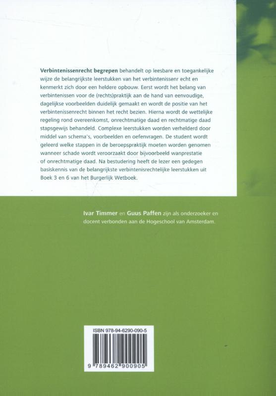 Verbintenissenrecht begrepen Verbintenissenrecht begrepen achterkant