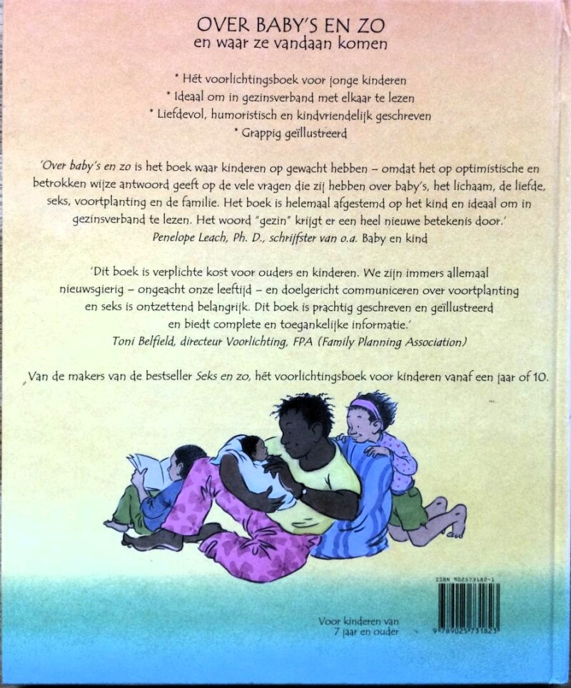 Over baby's en zo en waar ze vandaan komen achterkant