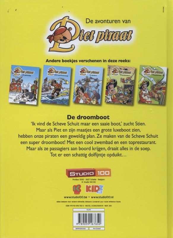 De droomboot / De avonturen van Piet Piraat achterkant