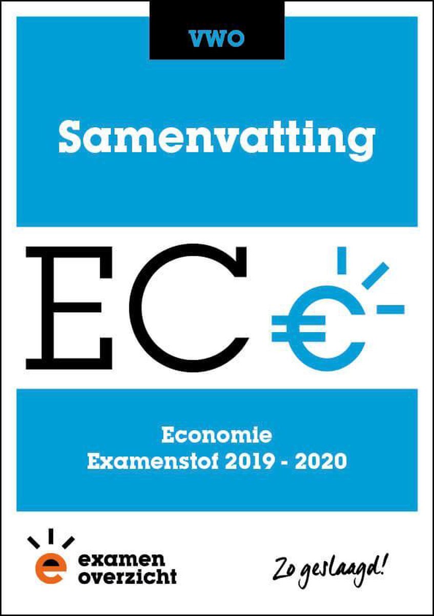 boekenbalie_9789492981363_cover ExamenOverzicht - Samenvatting Economie VWO