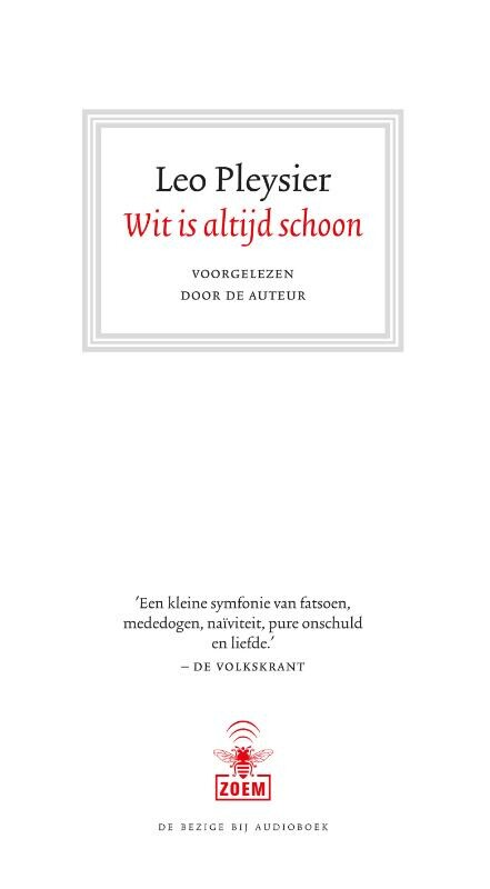 Wit is altijd schoon