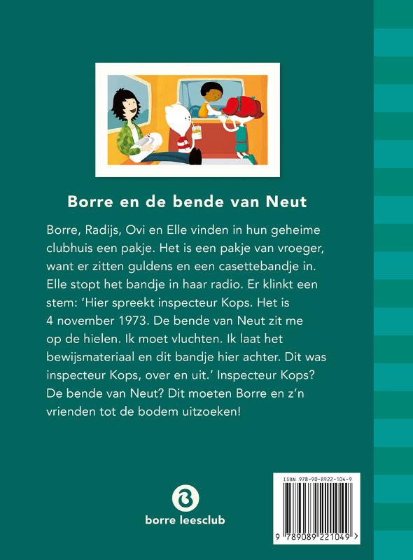 De Gestreepte Boekjes  -   Borre en de bende van Neut achterkant