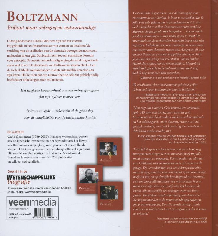 Wetenschappelijke biografie 51 - Boltzmann achterkant