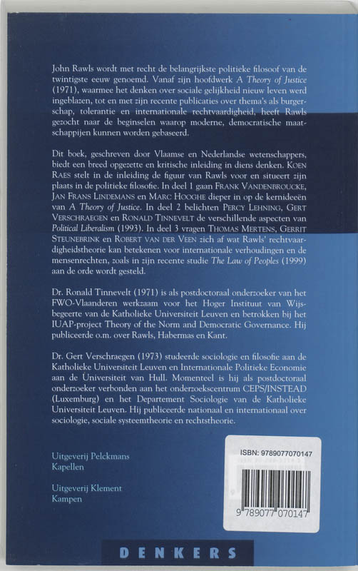 Rawls / Denkers achterkant