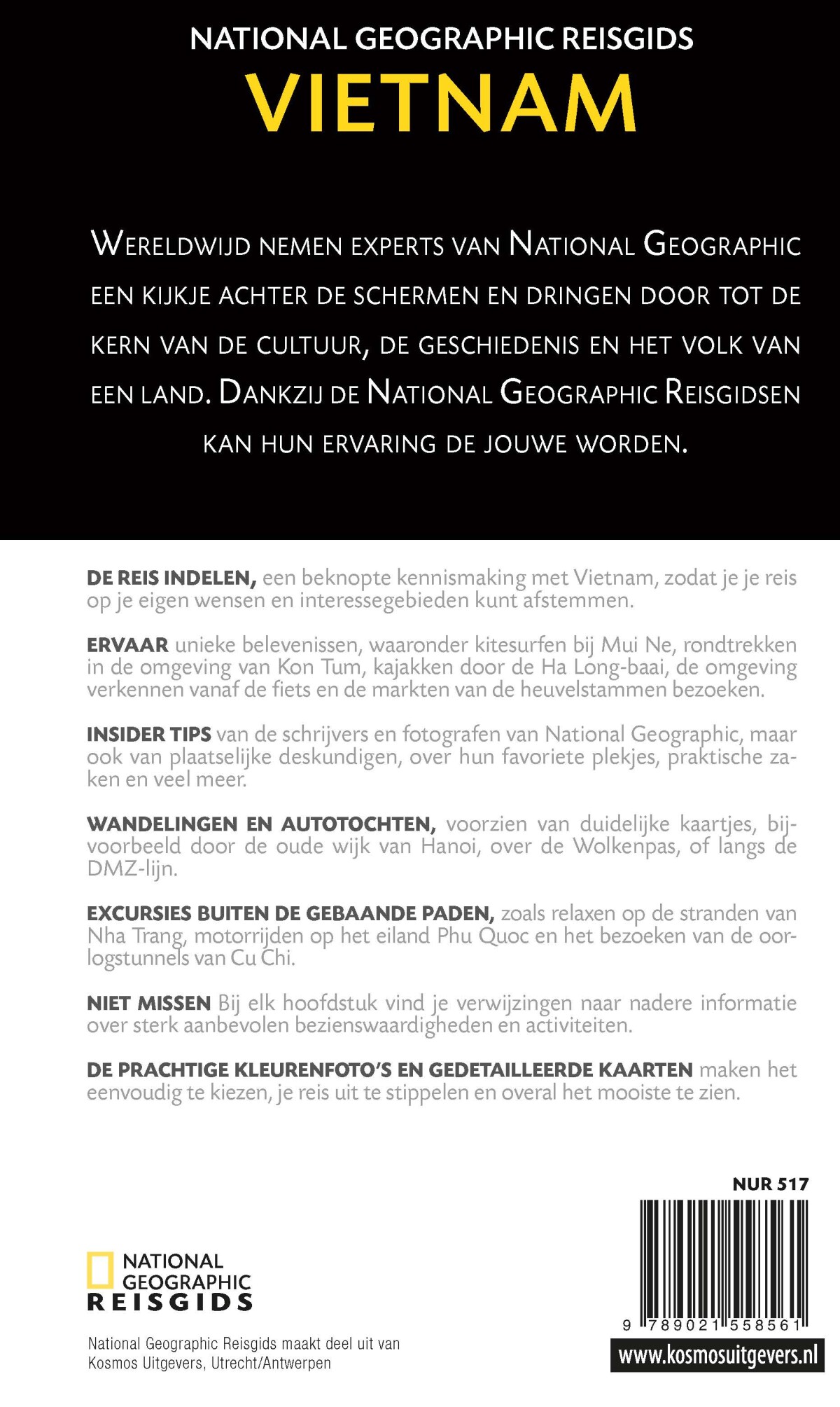 Vietnam / National Geographic reisgidsen achterkant