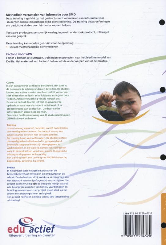 Factor-E Methodisch verzamelen van informatie Training achterkant