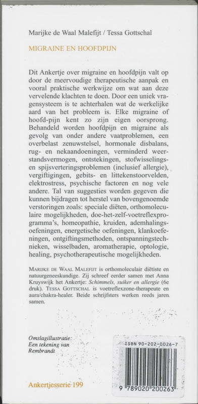 Migraine en hoofdpijn / Ankertjes / 199 Migraine en hoofdpijn / Ankertjes / 199 achterkant