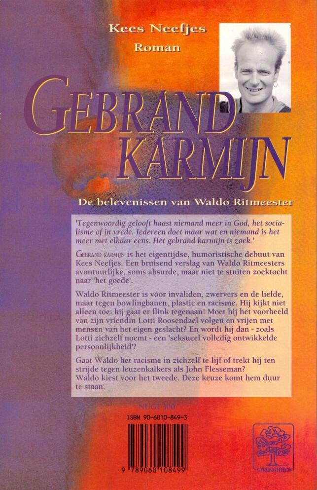 Gebrand karmijn achterkant