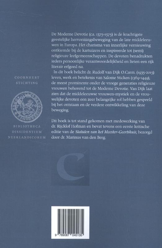Salome Sticken (1369-1449) en de oorsprong van de Moderne Devotie achterkant