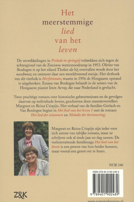Het lied van het leven achterkant