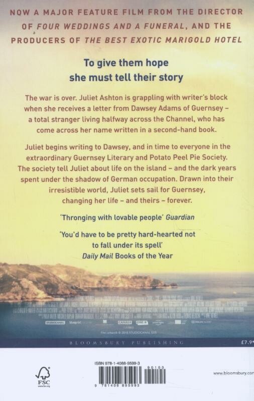The Guernsey Literary & Potato Peel Pie Society achterkant