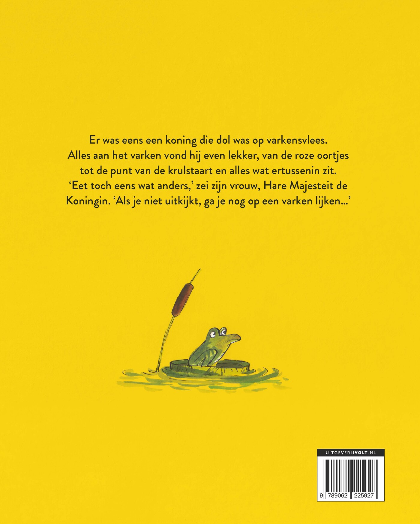 Koning varken achterkant