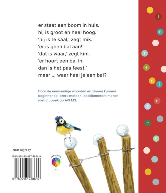 een bal in de boom / Leren lezen AVI M3 achterkant