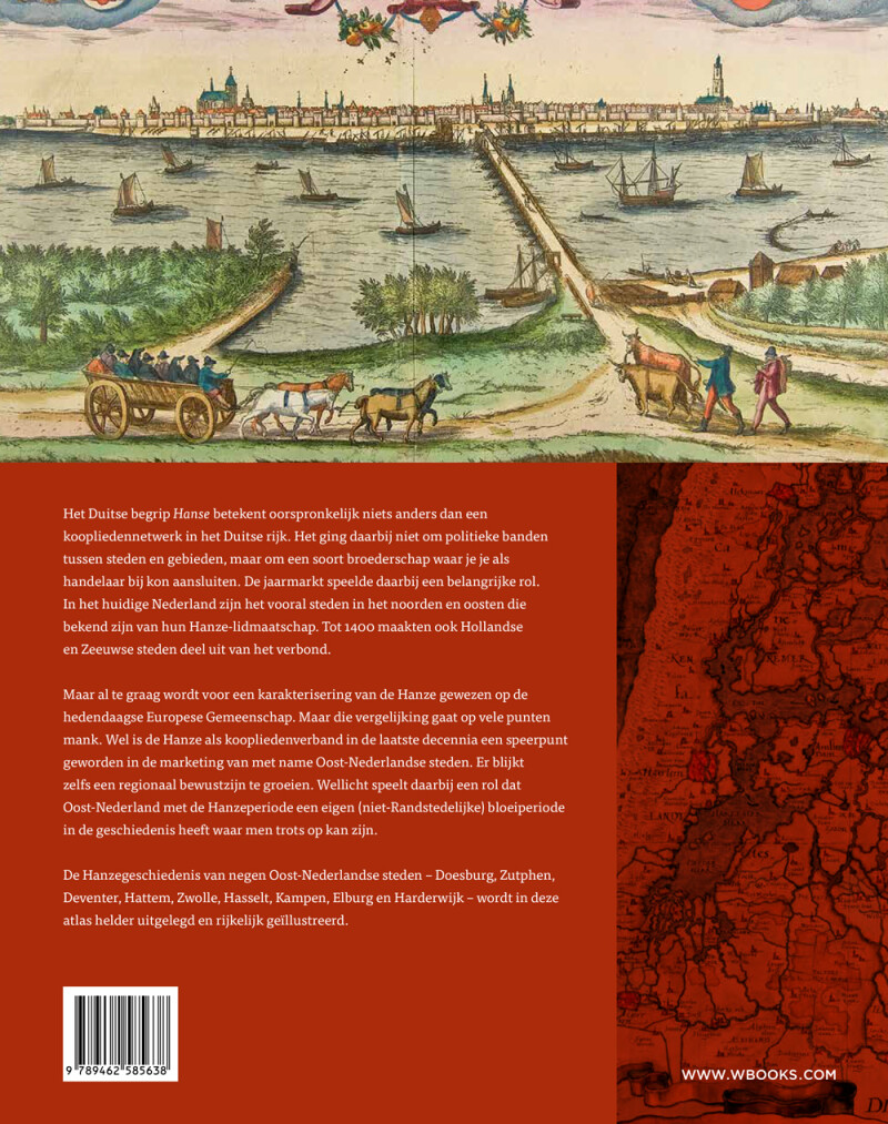 Atlas van negen Hanzesteden achterkant