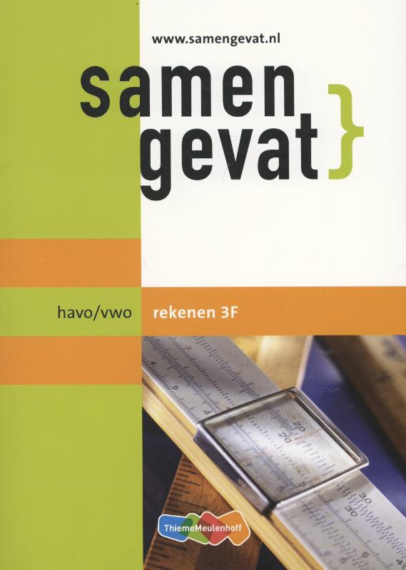 boekenbalie_9789006074475_cover Rekenen 3f / Havo vwo / Samengevat