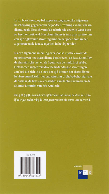 Chassidisme / Wegwijs achterkant