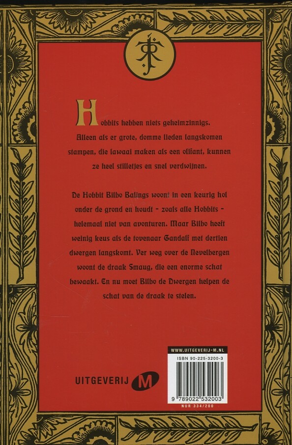 De hobbit, of Daarheen en weer terug achterkant