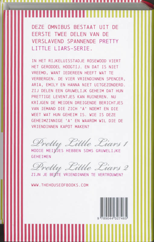 Pretty Little Liars Deel 1 & 2 / Pretty Little Liars / 1-2 Pretty Little Liars Deel 1 & 2 / Pretty Little Liars / 1-2 achterkant