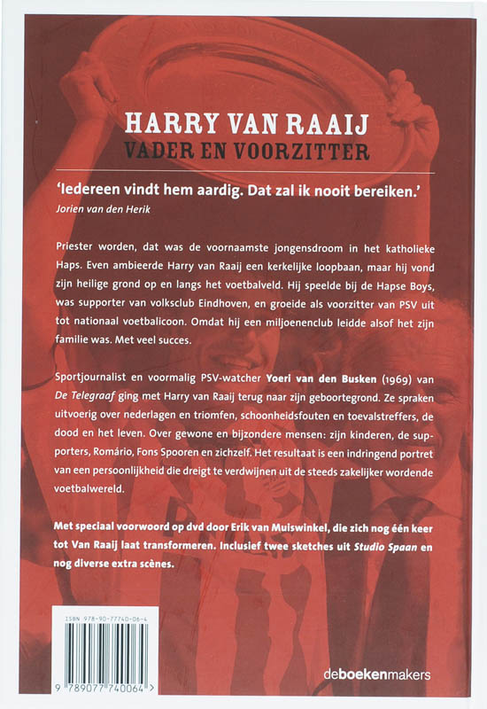 Harry Van Raaij Vader En Voorzitter + Dvd achterkant