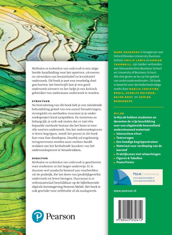 Methoden en technieken van onderzoek, 7e editie met MyLab NL toegangscode achterkant