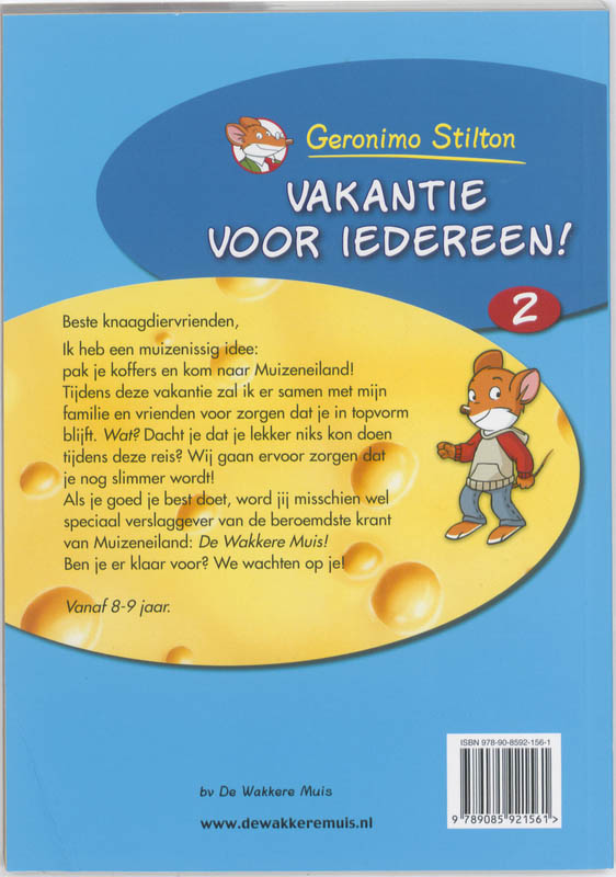Vakantie voor iedereen! / 2 / Geronimo Stilton achterkant