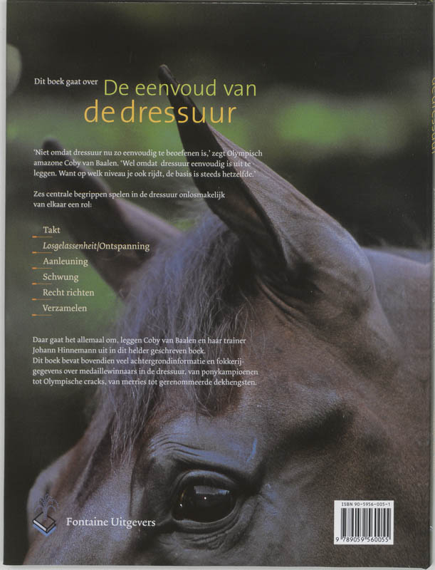 De eenvoud van de dressuur De eenvoud van de dressuur achterkant