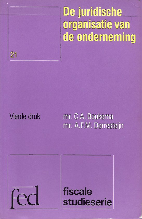 Juridische organisatie van onderneming