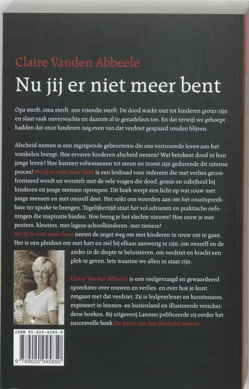 Nu jij er niet meer bent Nu jij er niet meer bent achterkant