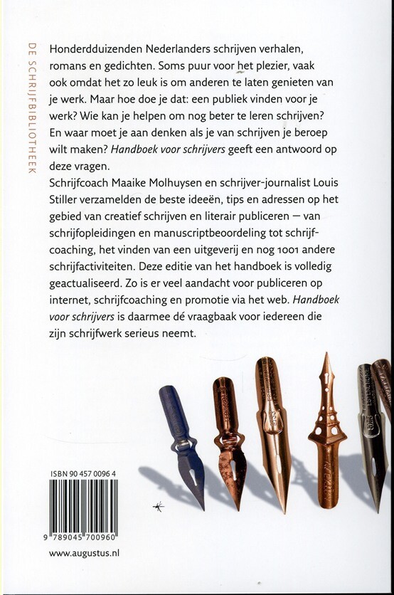 Handboek voor schrijvers / De schrijfbibliotheek achterkant