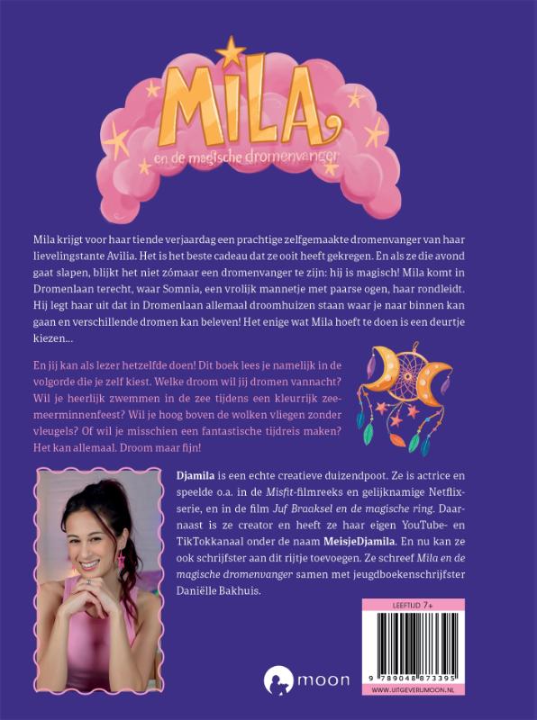 Mila en de magische dromenvanger (limited glow-in-the-dark-editie) achterkant