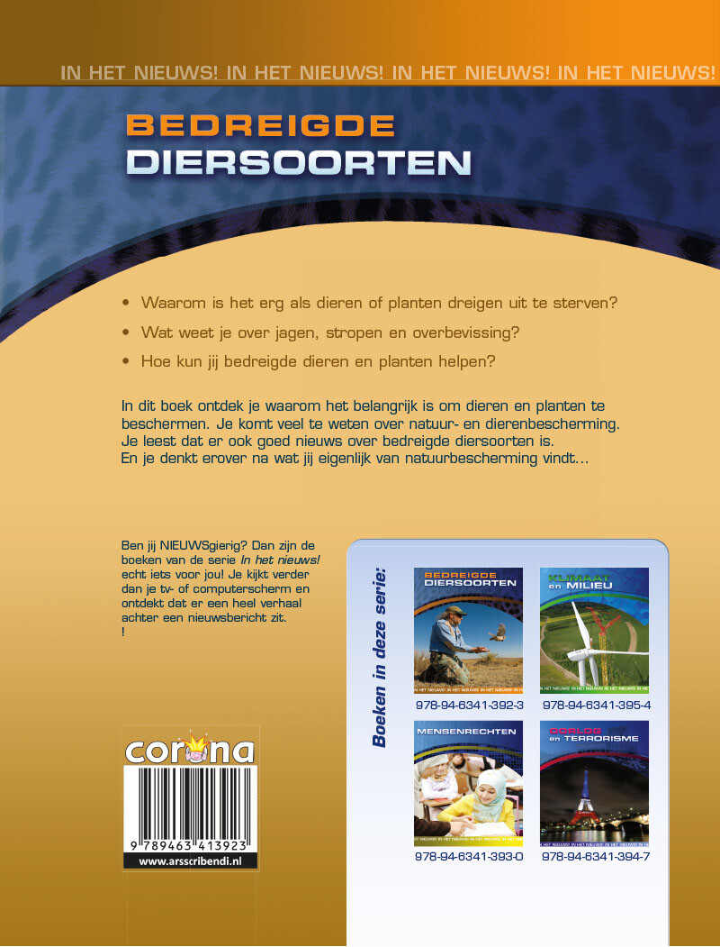 Bedreigde diersoorten / In het nieuws! achterkant