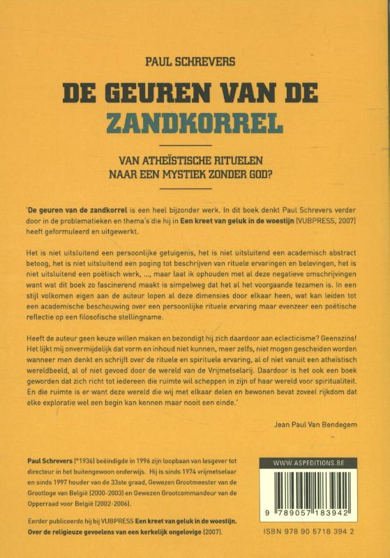 De geuren van de zandkorrel achterkant