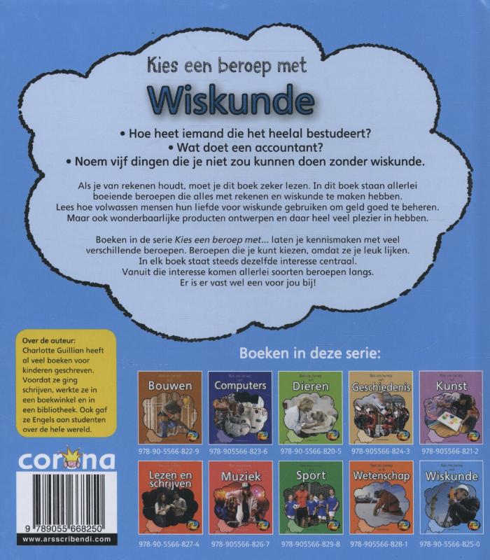 Wiskundeq / Kies een beroep met ... achterkant