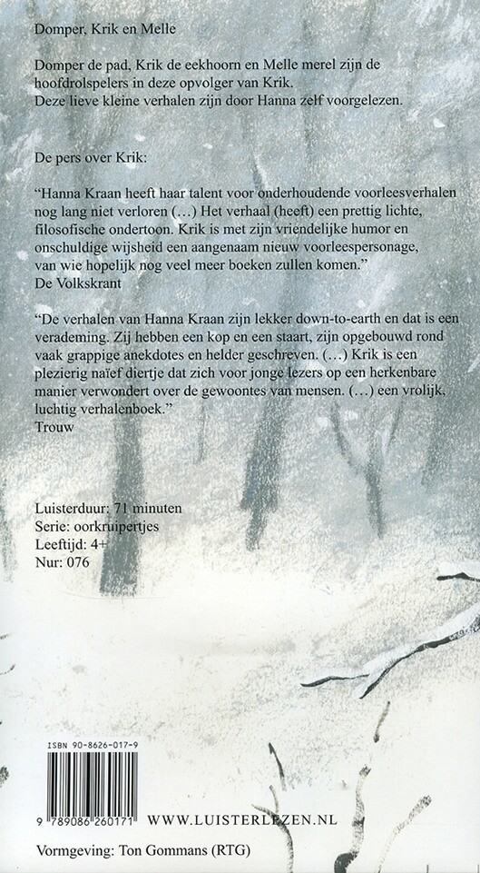 Domper, Krik en Melle / Oorkruipertjes / 3 achterkant