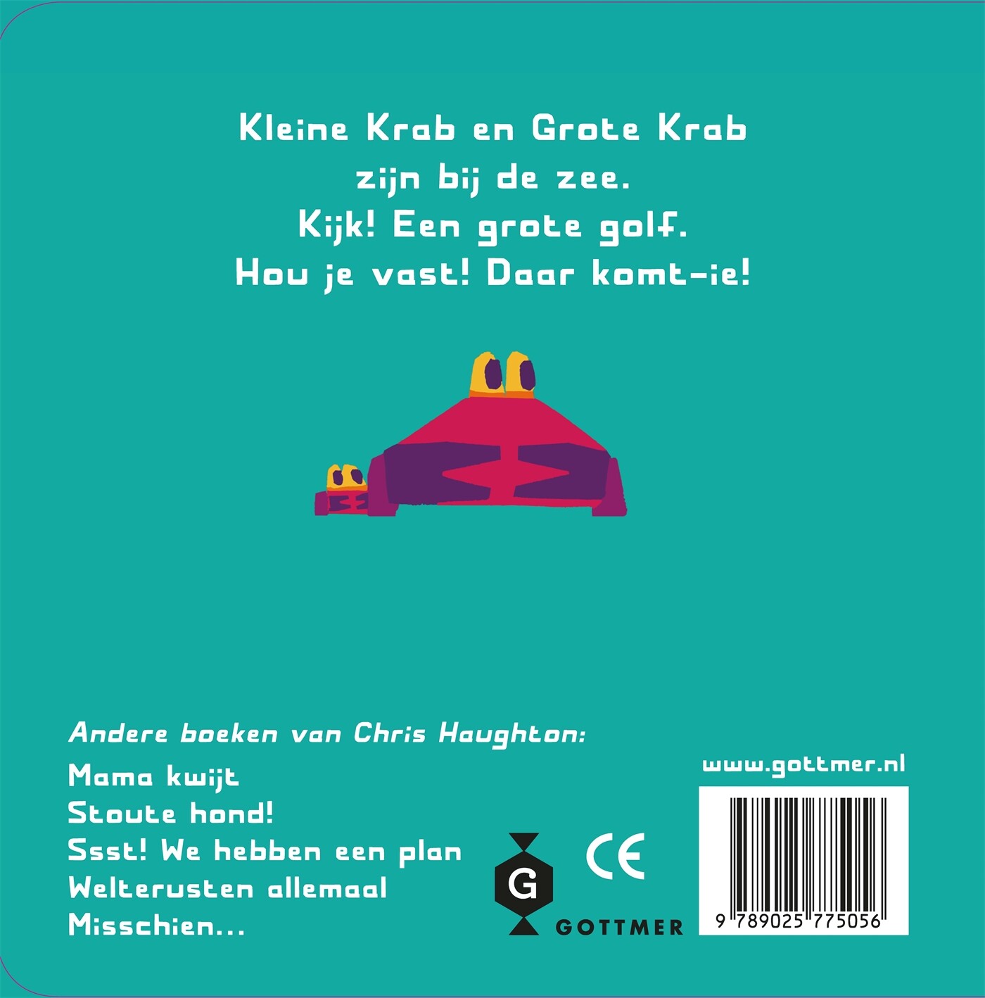 Komt goed, kleine krab achterkant