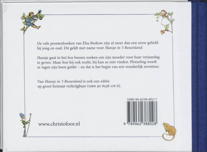 Hansje in 't Bessenland / Mini-Editie / Elsa Beskow klassiekers achterkant