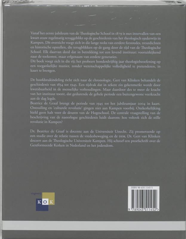 Geschiedenis Van De Theologische Univers Geschiedenis Van De Theologische Univers achterkant