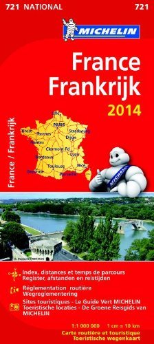 FRANCE FRANKRIJK 11721 CARTE ' NATIONAL ' 2014 MICHELIN KAART