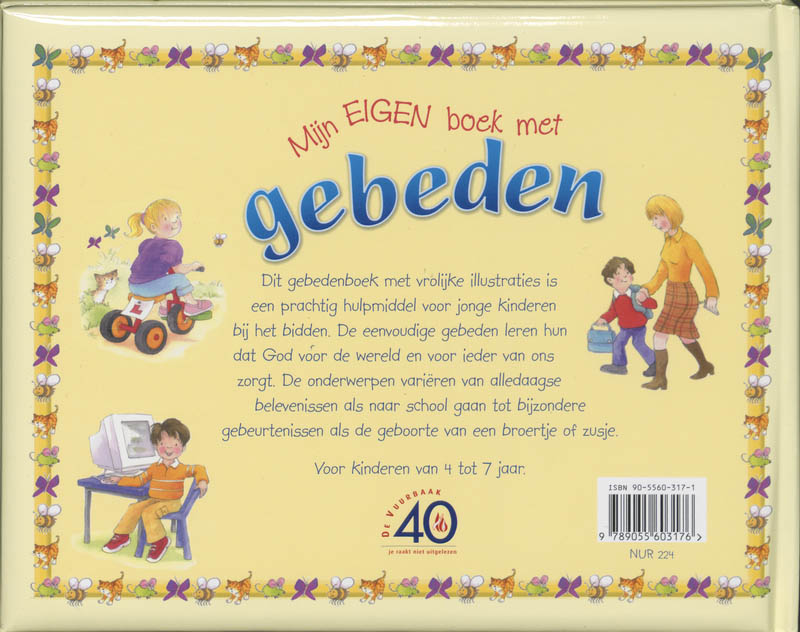 Mijn eigen boek met gebeden achterkant