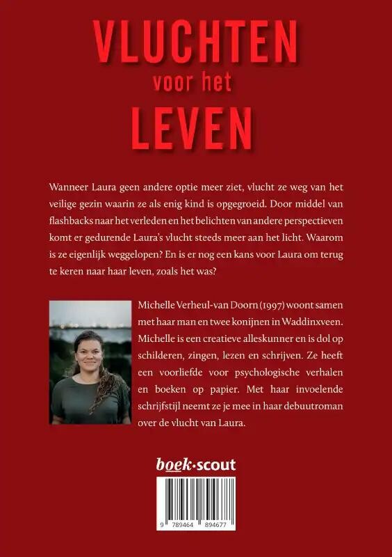 Vluchten voor het leven achterkant