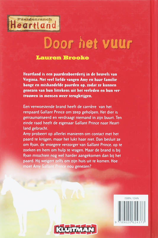 Door het vuur / Paardenranch Heartland achterkant