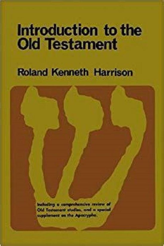 boekenbalie_9780802831071_cover Introduction to the Old Testament; With a Comprehensive Review of Old Testament Studies and a Special Supplement on the Apocrypha