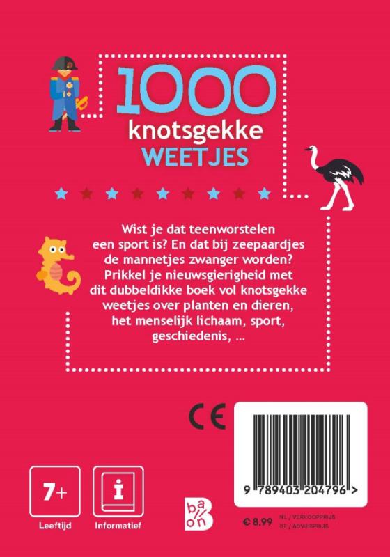 1000 knotsgekke weetjes / Weetjesboeken / 1 achterkant