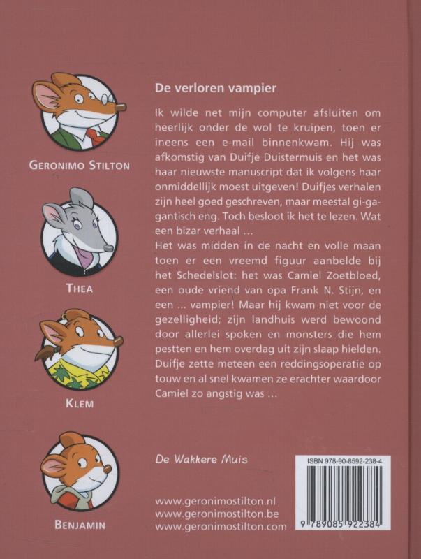 Geronimo Stilton 63 - De verloren vampier achterkant