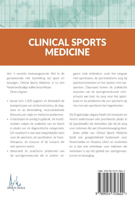 Brukner & Khan's clinical sports medicine achterkant
