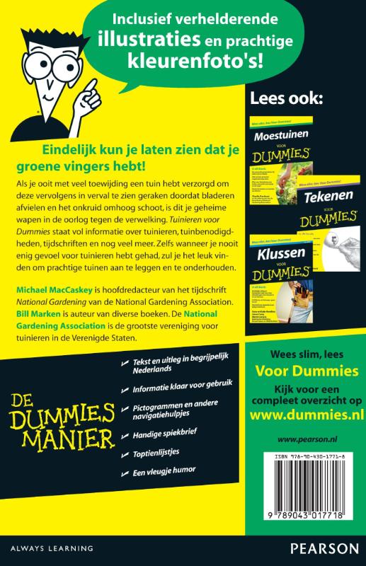 Voor Dummies - Tuinieren voor dummies achterkant