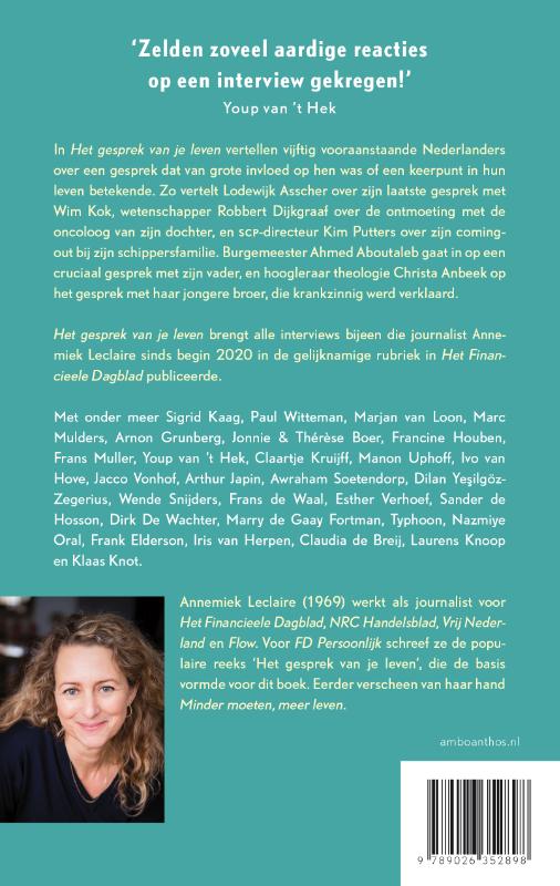 Het gesprek van je leven Het gesprek van je leven achterkant