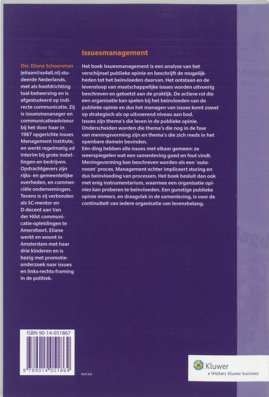 Issuesmanagement / PRaktijk dossier achterkant