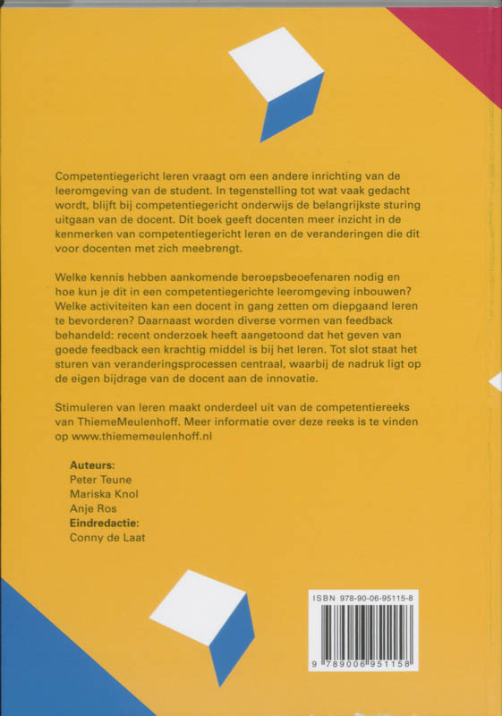 Stimuleren van leren / Competentiereeks achterkant